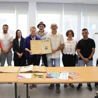 O IES Pedras Rubias de Salceda recupera dúas cabeceiras históricas da emigración