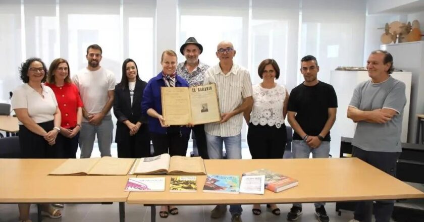 O IES Pedras Rubias de Salceda recupera dúas cabeceiras históricas da emigración